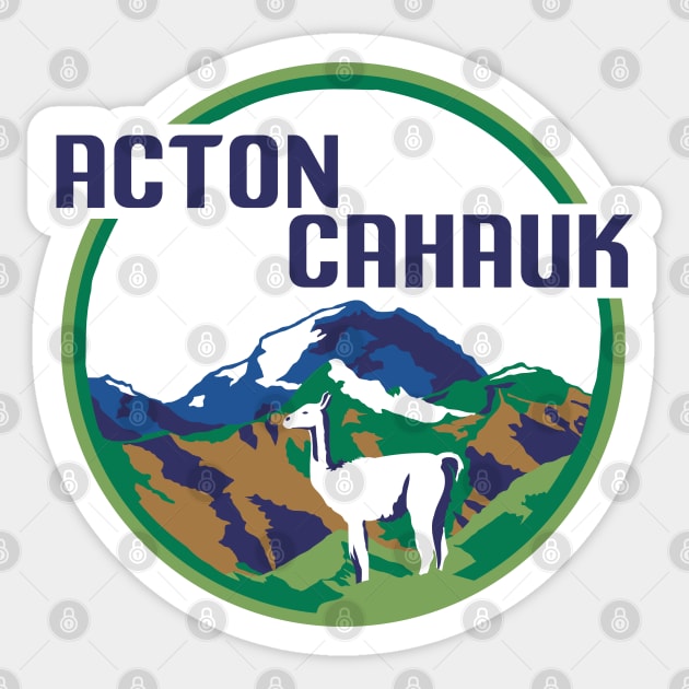 Aconcagua | Acton Cahauk Sticker by Pale Mountains 